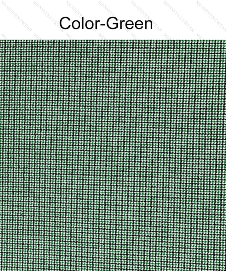 Fashion Men's 3 Pieces Houndstooth Notch Lapel Tuxedos (Blazer+vest+Pants) mens event wear