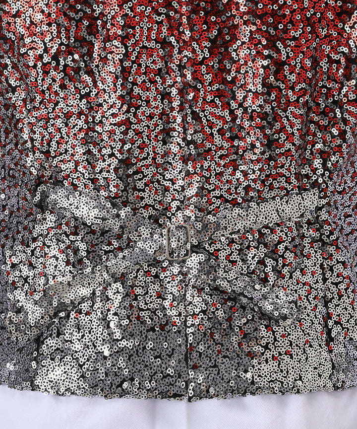 Men's Fashion Gradient Sequined Tuxedo Suit Peak lapel Men's Suit (Blazer + Vest + Pants) mens event wear