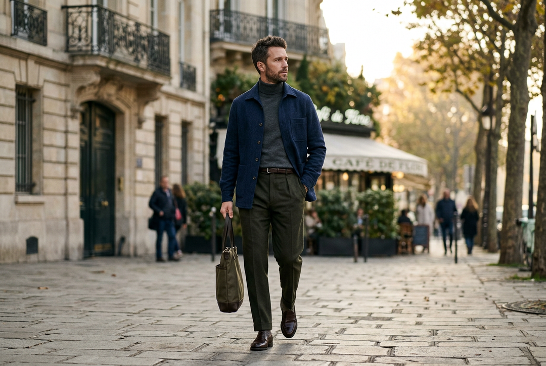 How to Style a Men's Shirt Jacket: Fit, 6 Outfits, and 3 Golden Rules