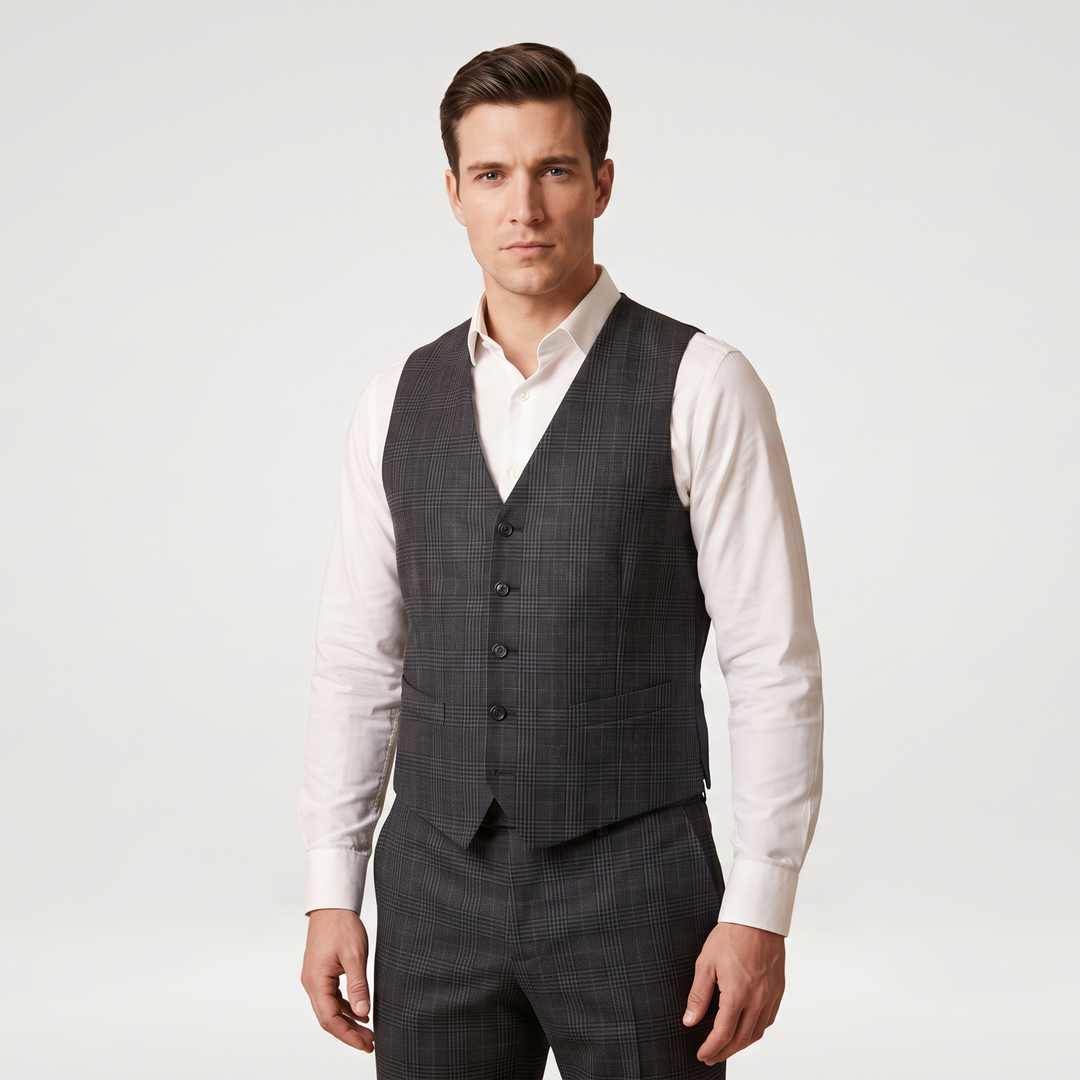 Plaid Vest
