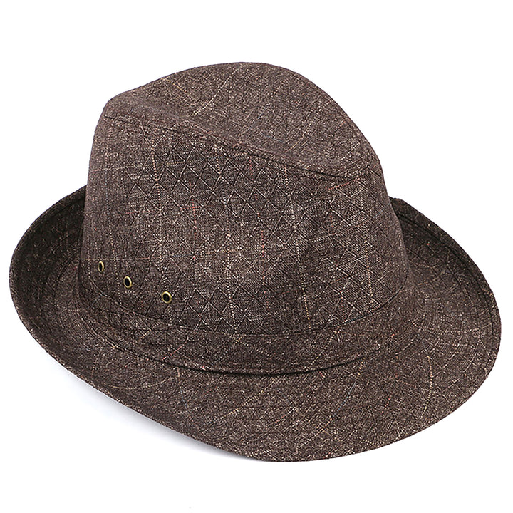 Menseventwear Fashion Hat Man Literary British Gentleman Breathable Wide Brim Hat