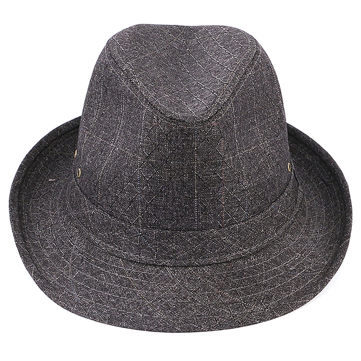 Menseventwear Fashion Hat Man Literary British Gentleman Breathable Wide Brim Hat