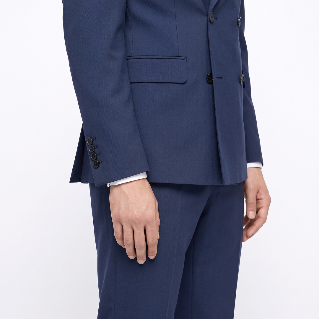 Menseventwear Formal 2 Pieces Mens Suit Flat Notch Lapel Set (Blazer+Pants)