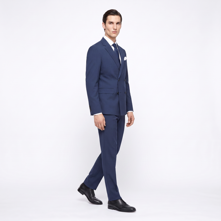 Menseventwear Formal 2 Pieces Mens Suit Flat Notch Lapel Set (Blazer+Pants)