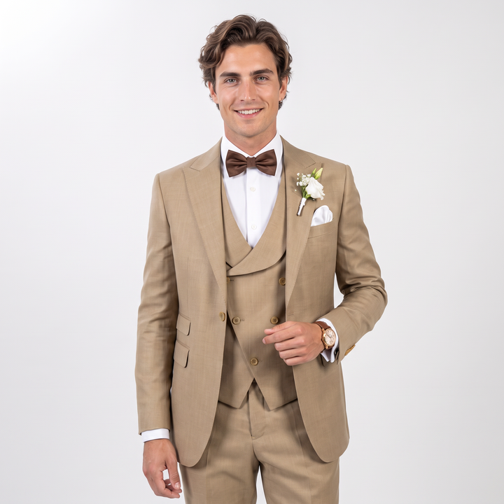 Menseventwear Fashion 3 Pieces Peak Lapel Men&