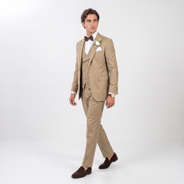 Menseventwear Fashion 3 Pieces Peak Lapel Men&