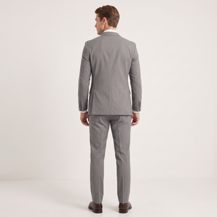 Menseventwear 3 Pieces Mens Suit Slim Fit Solid Peak Lapel Suits For Wedding (Blazer+vest+Pants)