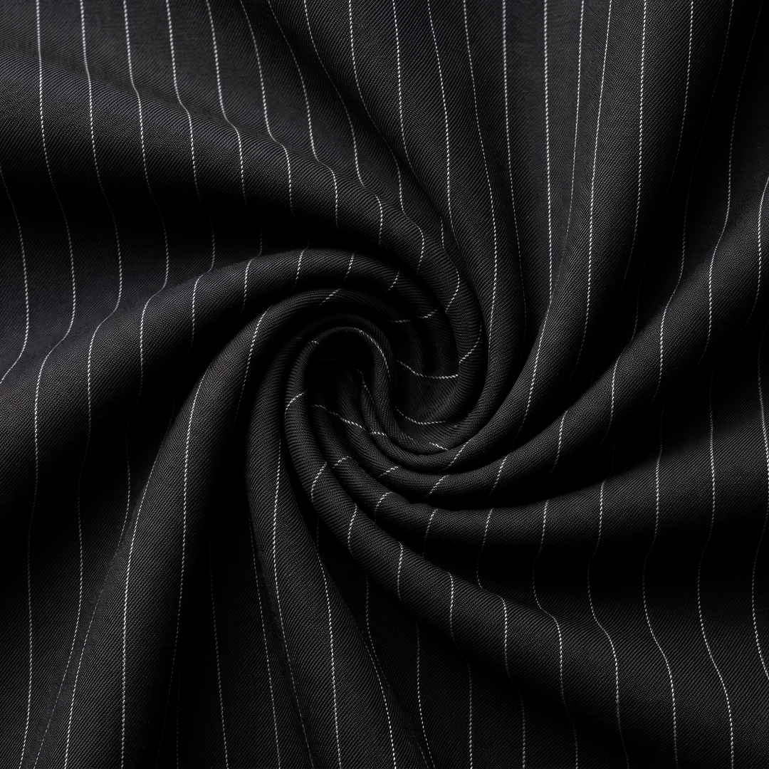 Menseventwear Fashion 2 Pieces Mens Stripe Suit Flat Notch Lapel Vest Suit For Wedding (Vest + Pants)