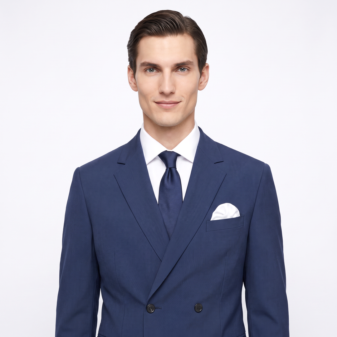 Menseventwear Formal 2 Pieces Mens Suit Flat Notch Lapel Set (Blazer+Pants)