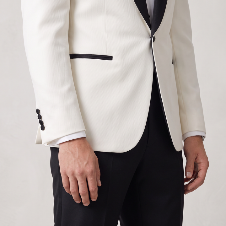 Menseventwear Fashion 2 Pieces Mens Suit Flat Shawl Lapel Tuxedos (Blazer+Pants)