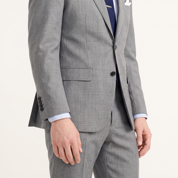 Menseventwear Formal 2 Pieces Mens Suit Flat Notch Lapel Set (Blazer+Pants)