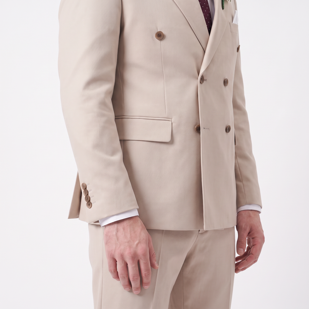 Menseventwear Formal 2 Pieces Mens Suit Flat Peak Lapel Suits For Wedding (Blazer+Pants)