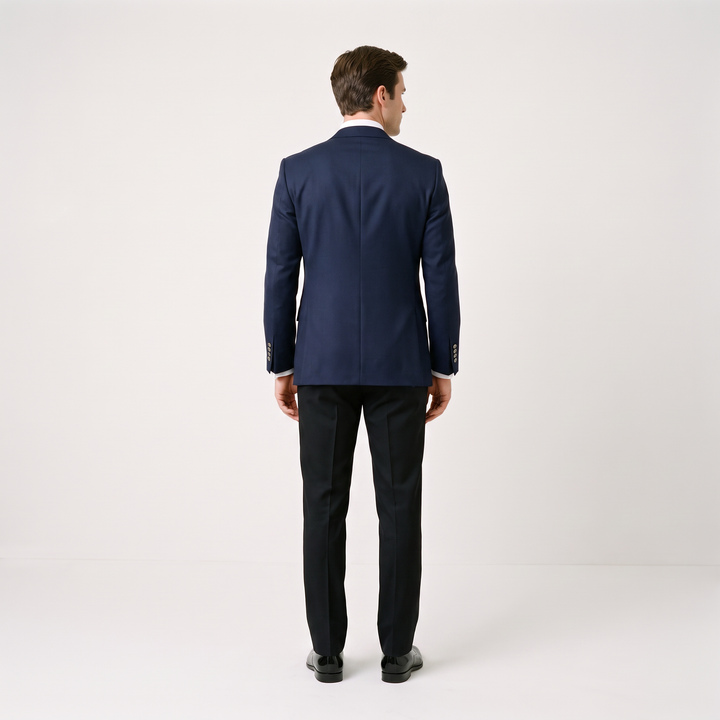 Menseventwear Casual 3 Pieces Mens Suit Flat Peak Lapel Suit (Blazer+vest+Pants)