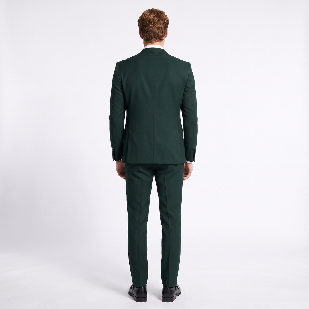 Menseventwear Formal Mens Suit 3 Pieces Peak Lapel Blazer For Wedding (Blazer+vest+Pants)