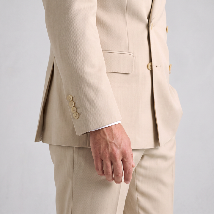 Menseventwear Formal 2 Pieces Mens Suit Flat Peak Lapel Suits For Wedding (Blazer+Pants)