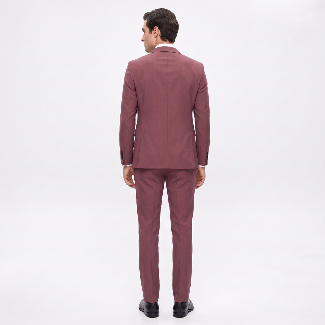 Menseventwear Fashion 3 Pieces Mens Suit Flat Notch Lapel Suits For Wedding (Blazer+vest+Pants)