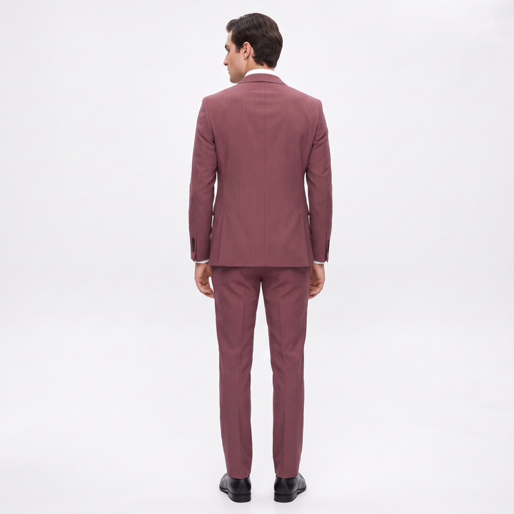 Menseventwear Fashion 3 Pieces Mens Suit Flat Notch Lapel Suits For Wedding (Blazer+vest+Pants)
