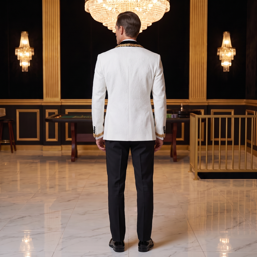 Luxury Light Blue Shawl Lapel Diamond 2 Pieces Men Suit For Wedding