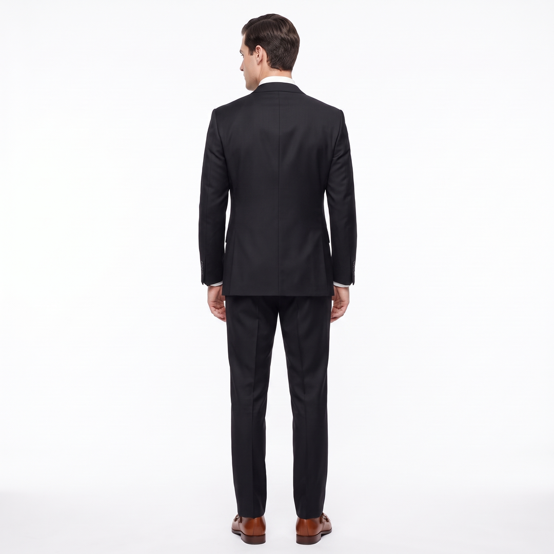 Menseventwear Fashion 3 Pieces Mens Suit Flat Notch Lapel Suits (Blazer+vest+Pants)