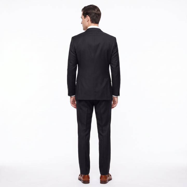 Menseventwear Fashion 3 Pieces Mens Suit Flat Notch Lapel Suits (Blazer+vest+Pants)