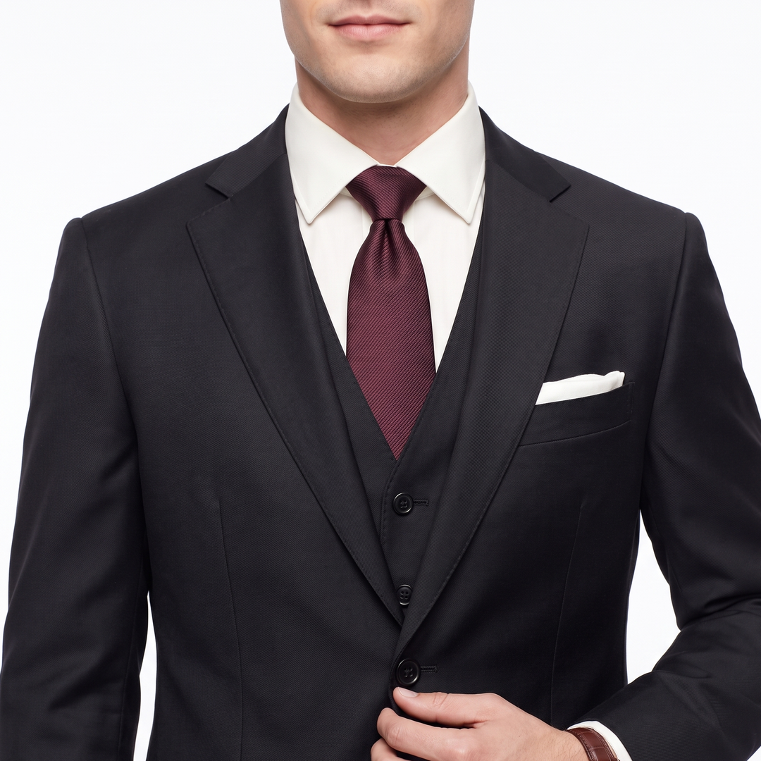 Menseventwear Fashion 3 Pieces Mens Suit Flat Notch Lapel Suits (Blazer+vest+Pants)