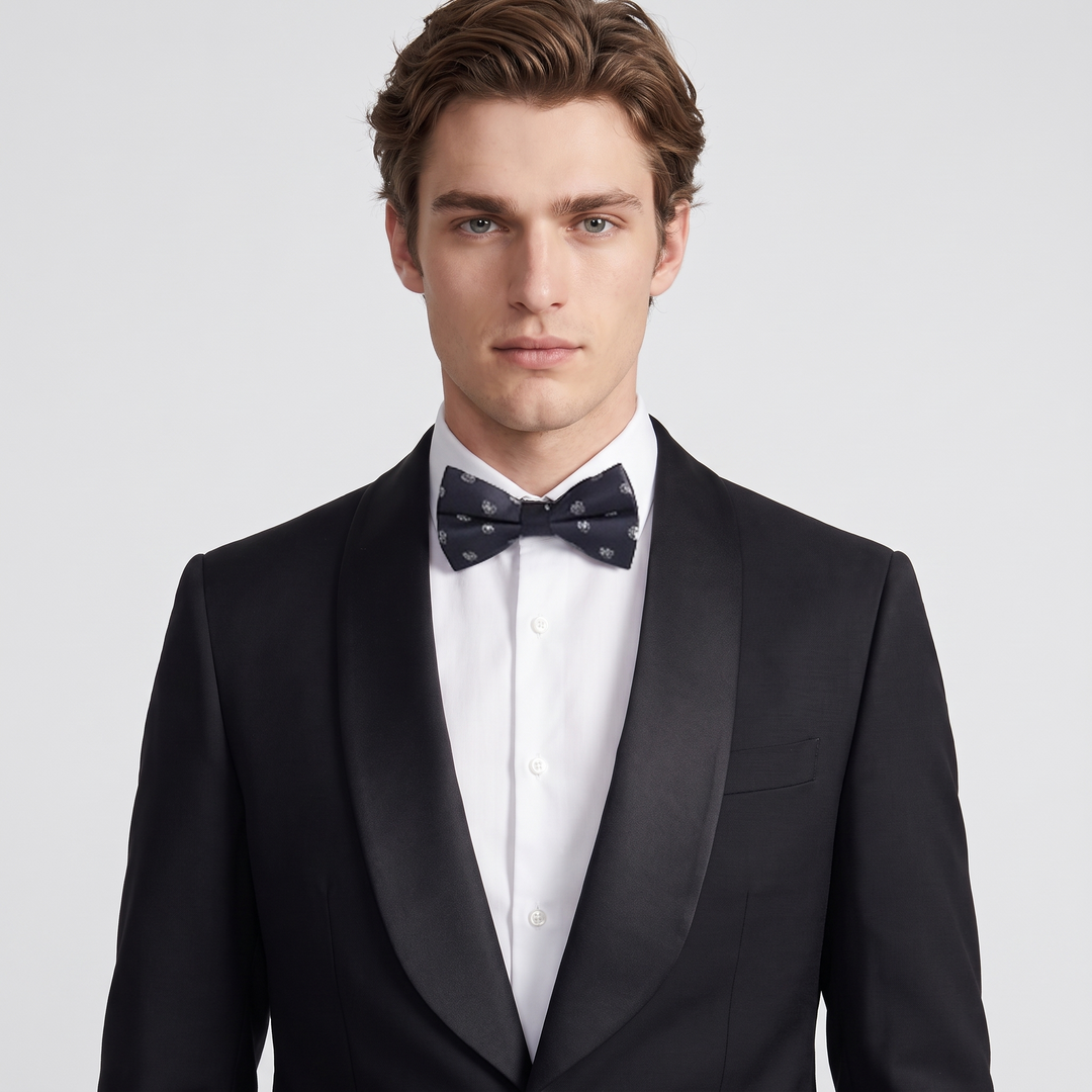 Menseventwear Fashion 2 Pieces Mens Suit Flat Shawl Lapel Tuxedos For Party (Blazer+Pants)
