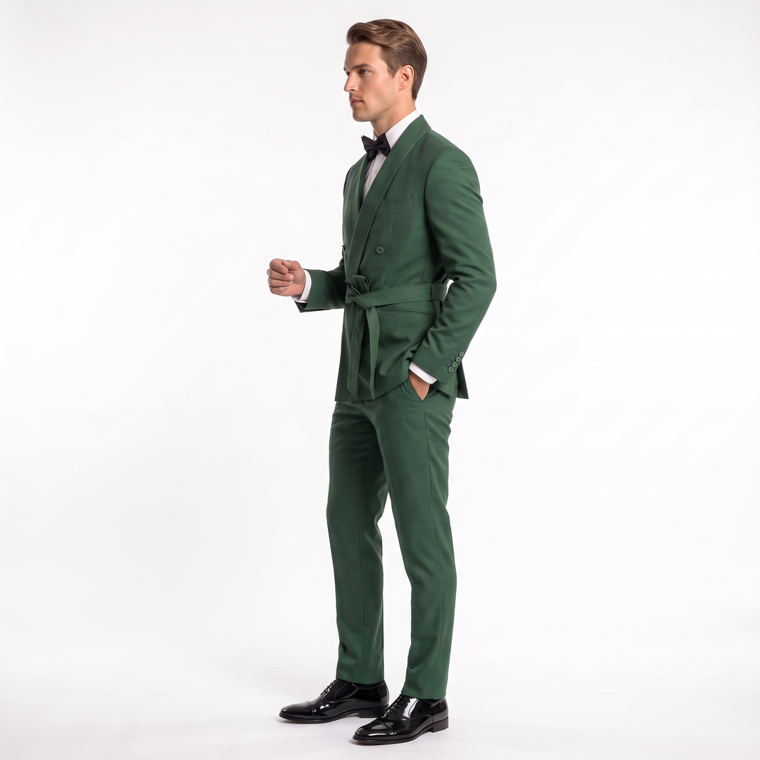 Menseventwear Double Breasts 2 Pieces Shawl Lapel Men&