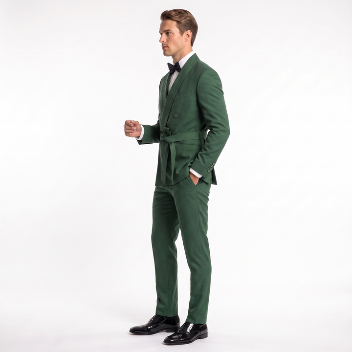 Menseventwear Double Breasts 2 Pieces Shawl Lapel Men&