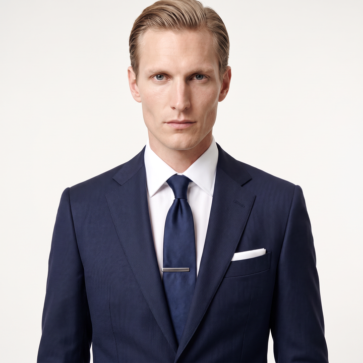 Menseventwear Formal 2 Pieces Mens Suit Flat Notch Lapel Suits For Business (Blazer+Pants)