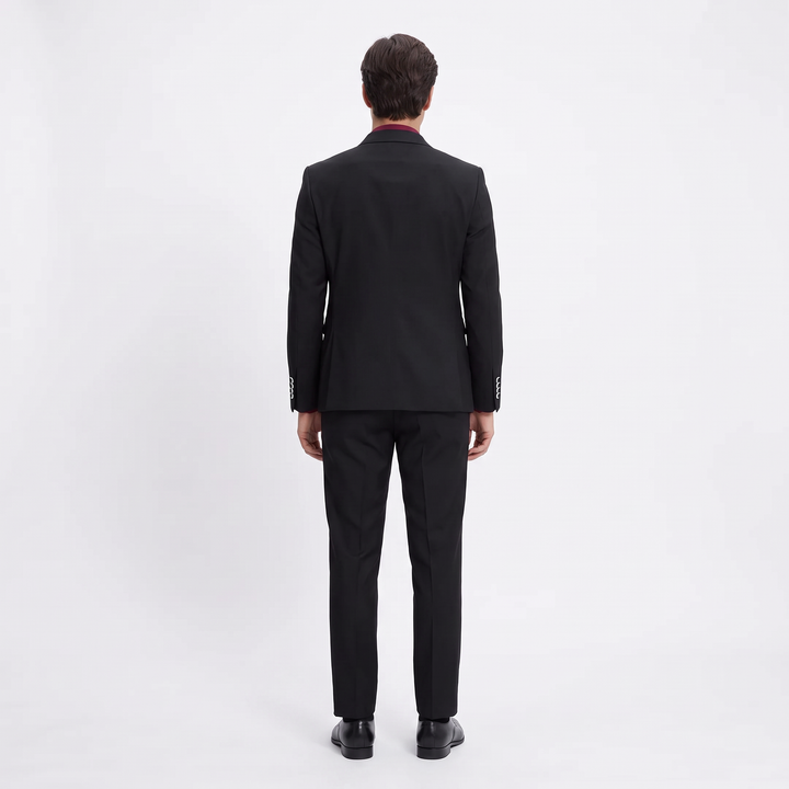 Menseventwear Fashion 3 Pieces Mens Suit Flat Shawl Lapel Tuxedos (Blazer+vest+Pants)
