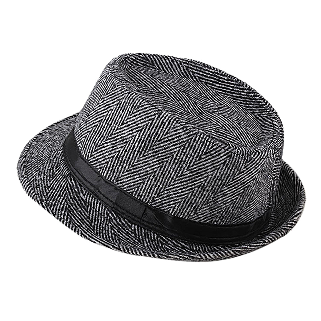 Menseventwear Retro Hat Man Literary Fashion Flannel Plaid Casual Fedora