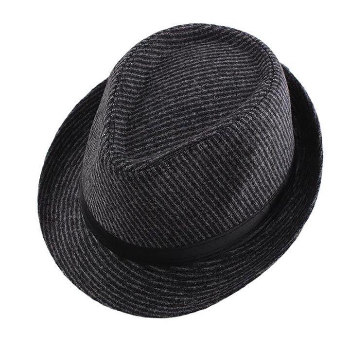 Menseventwear Retro Hat Man Literary Fashion Flannel Plaid Casual Fedora