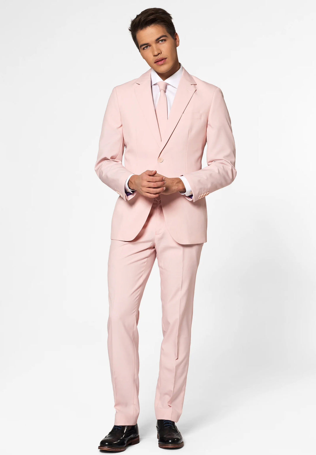 Casual 2 Piece Men's Suit Flat Notched Wedding Lapel (Blazer + Pants) mens event wear