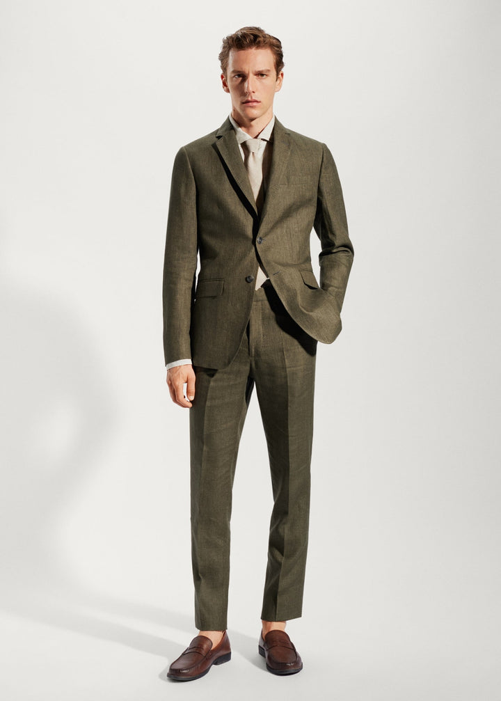 Casual 2 Piece Men's Suit Flat Notched Wedding Lapel (Blazer + Pants) mens event wear