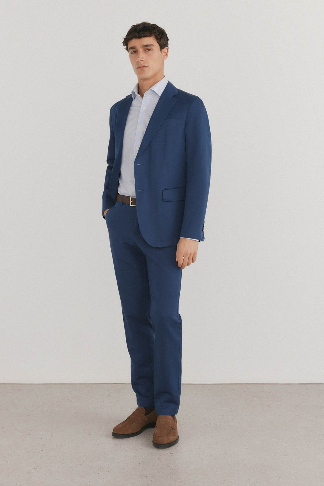 Casual 2 Piece Men's Suit Flat Notched Wedding Lapel (Blazer + Pants) mens event wear