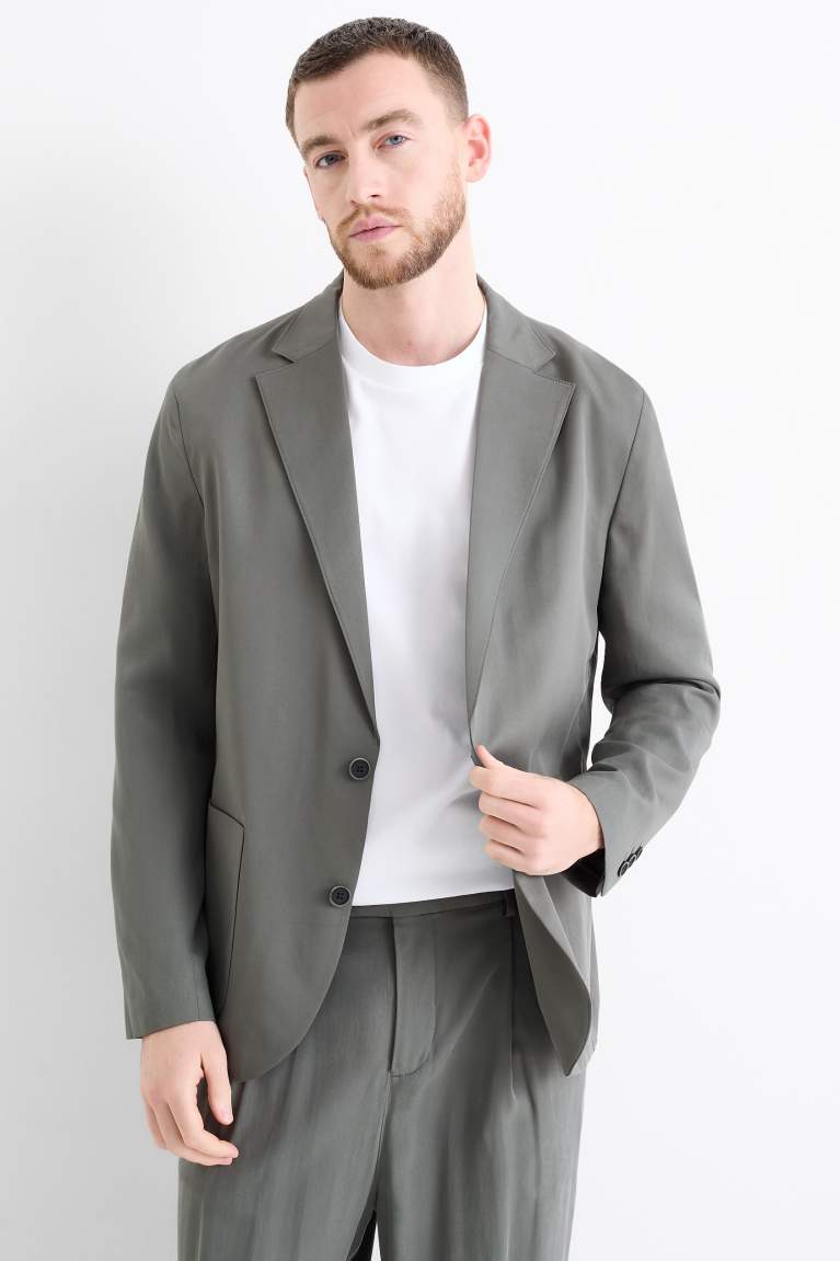 Casual 2 Piece Men's Suit Flat Notched Wedding Lapel (Blazer + Pants) mens event wear