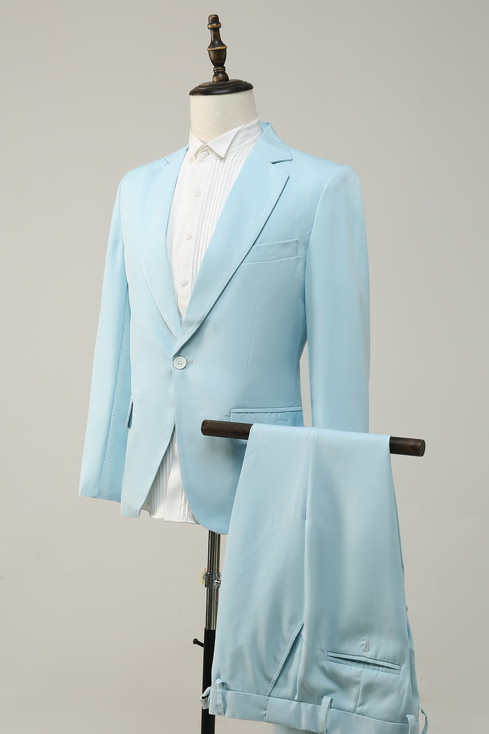 Casual 2 Piece Men's Suit Flat Notched Wedding Lapel (Blazer + Pants) mens event wear
