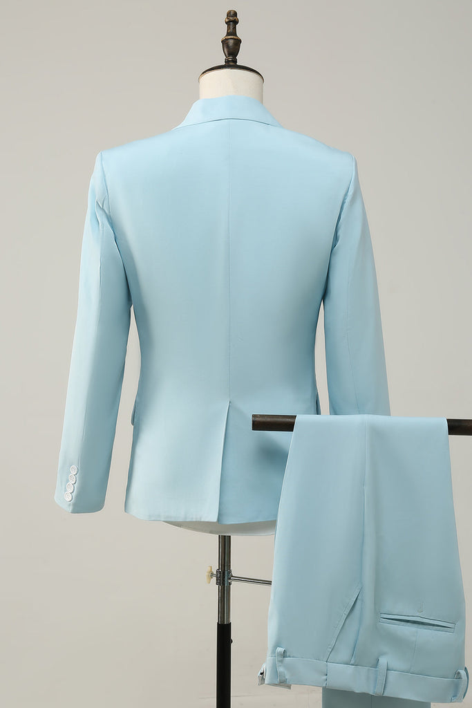 Casual 2 Piece Men's Suit Flat Notched Wedding Lapel (Blazer + Pants) mens event wear