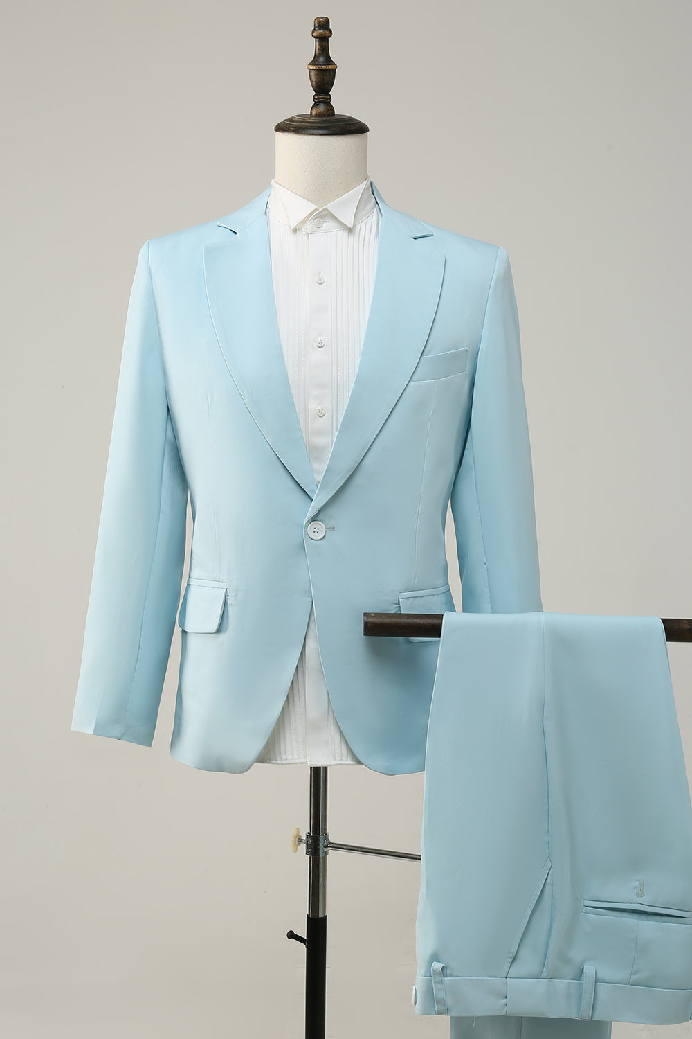 Casual 2 Piece Men's Suit Flat Notched Wedding Lapel (Blazer + Pants) mens event wear