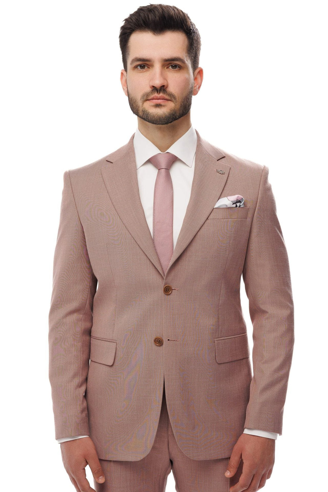 Casual 2 Piece Men's Suit Flat Notched Wedding Lapel (Blazer + Pants) mens event wear