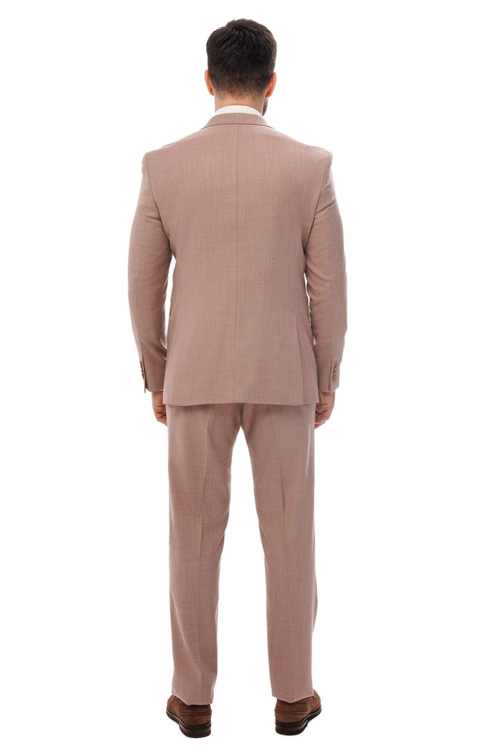 Casual 2 Piece Men's Suit Flat Notched Wedding Lapel (Blazer + Pants) mens event wear