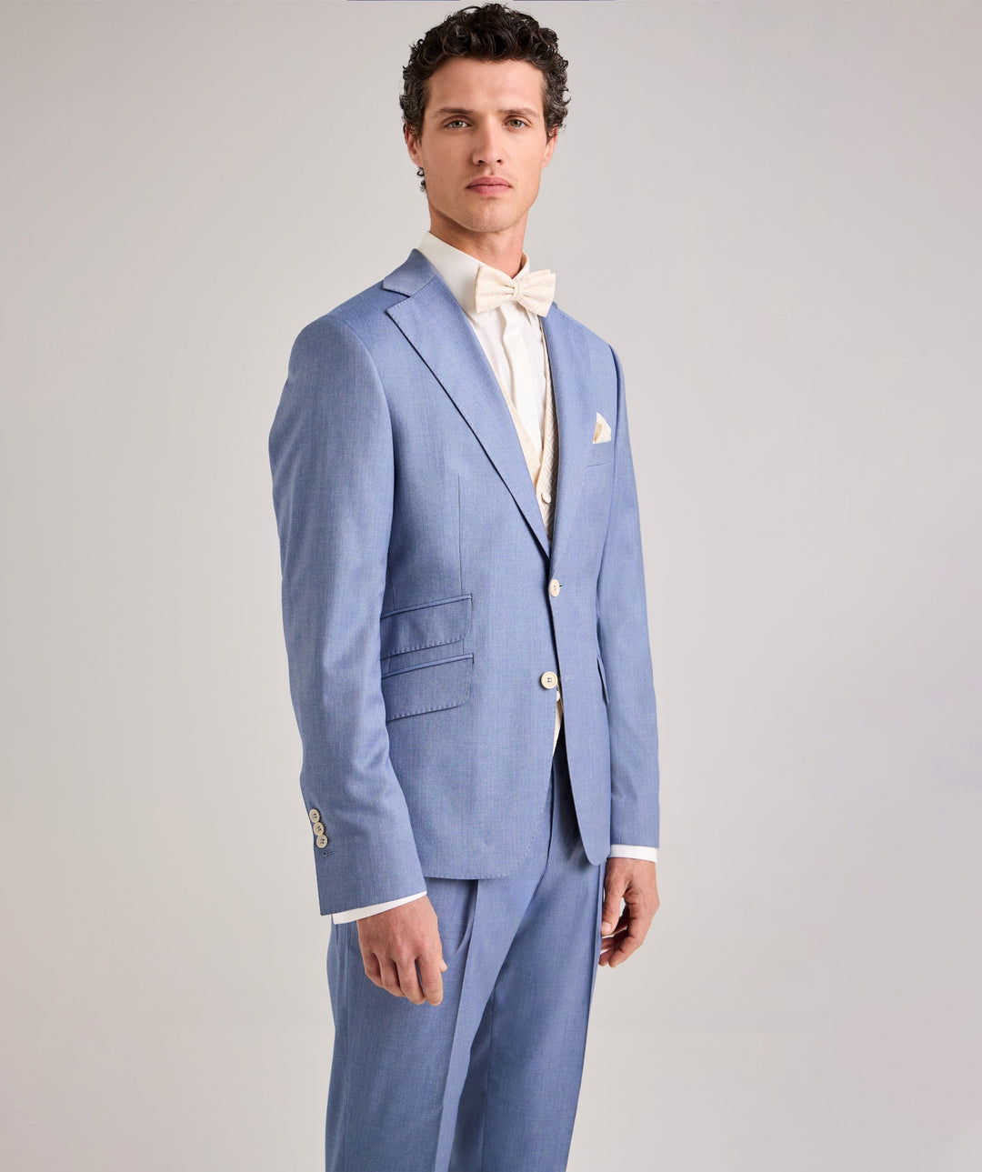 Casual Men's 3 Pieces Flat Notch Lapel Tuxedos For Party (Blazer+vest+Pants) mens event wear