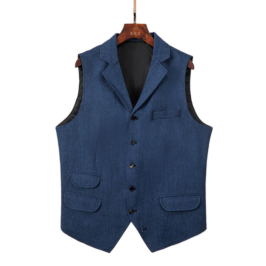 Mens Formal Herringbone Vest UrbannVibe Premium Crisp Look for Professionals and Wedding Guests main image 1