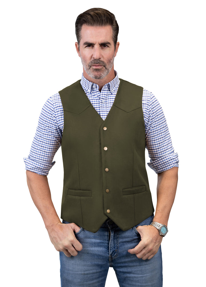 Casual Men's Fashion Suede V Neck Waistcoat Denim Jacket mens event wear