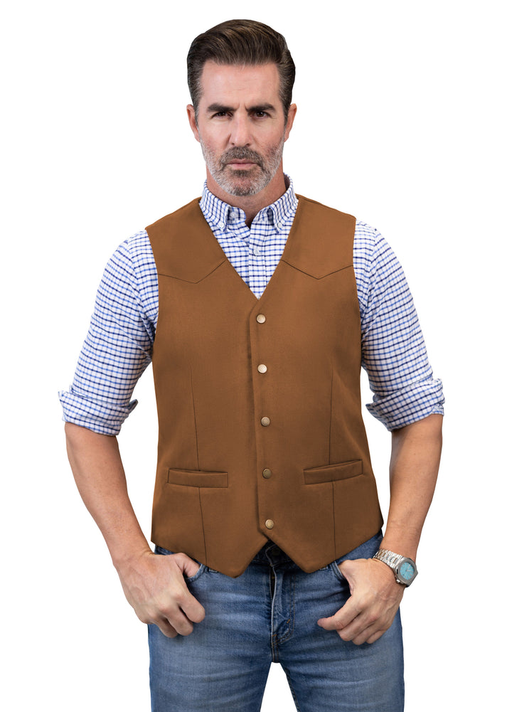 Casual Men's Fashion Suede V Neck Waistcoat Denim Jacket mens event wear