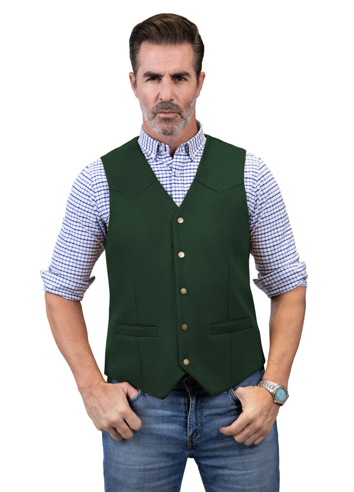 Casual Men's Fashion Suede V Neck Waistcoat Denim Jacket mens event wear