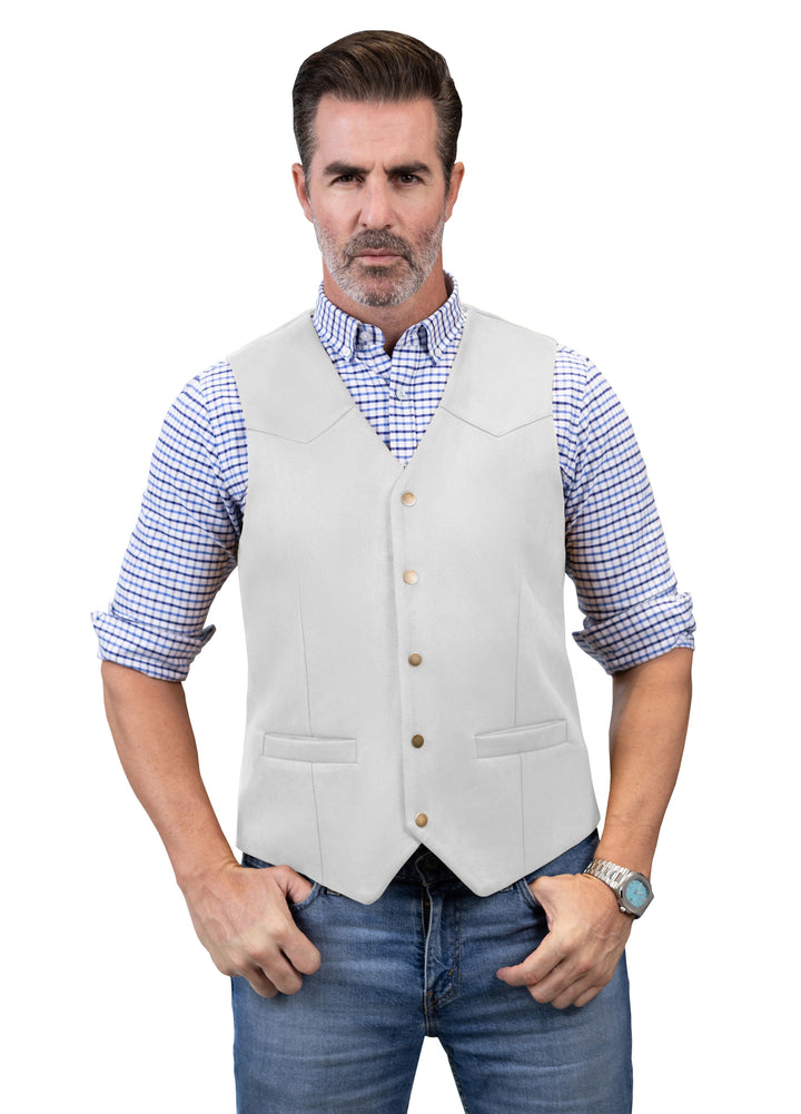 Casual Men's Fashion Suede V Neck Waistcoat Denim Jacket mens event wear