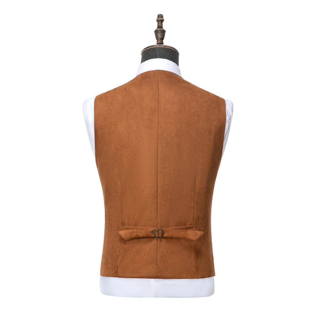 Casual Men's Fashion Suede V Neck Waistcoat Denim Jacket mens event wear