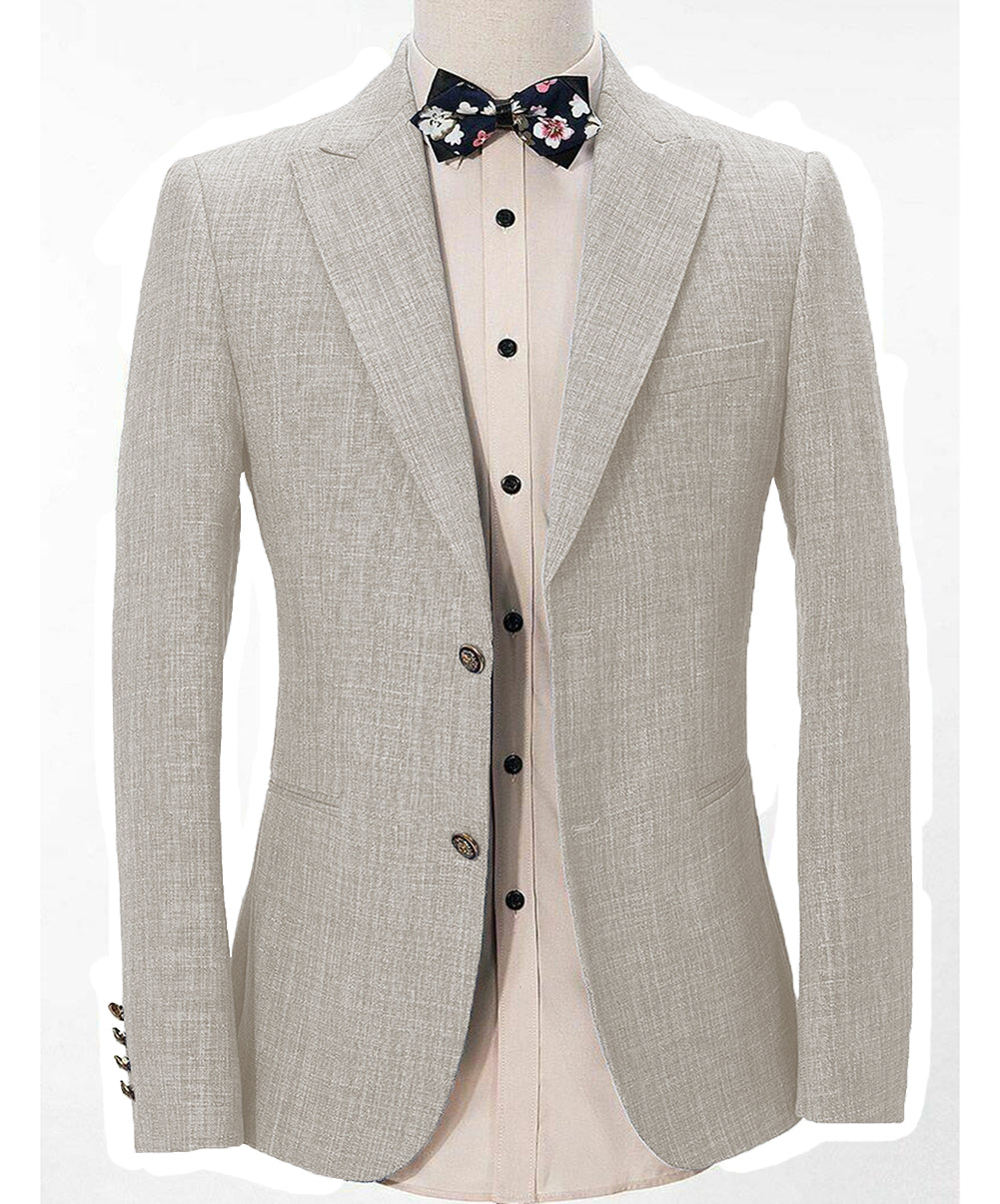 Casual Men's Regular Peak Lapel Blazer mens event wear