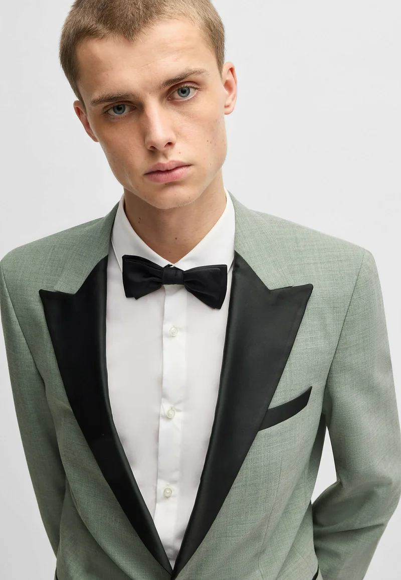 Fashion 2 Piece Men's Suit Flat Peak Lapel For Wedding (Blazer + Pants) mens event wear